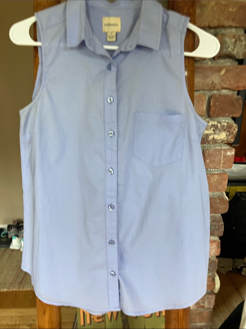 G.H. Bass & Co. Light Blue Cotton Shirt, Small - READ